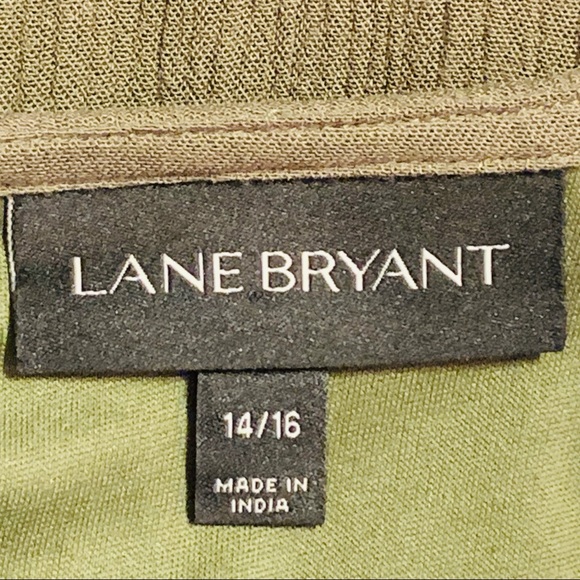 LANE BRYANT ⭐️ Long Olive Green Sleeveless Dress - Picture 10 of 10
